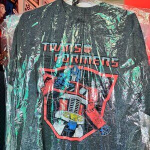 Transformers Optimus Prime short sleeve grey heather size XL men/unisex licensed